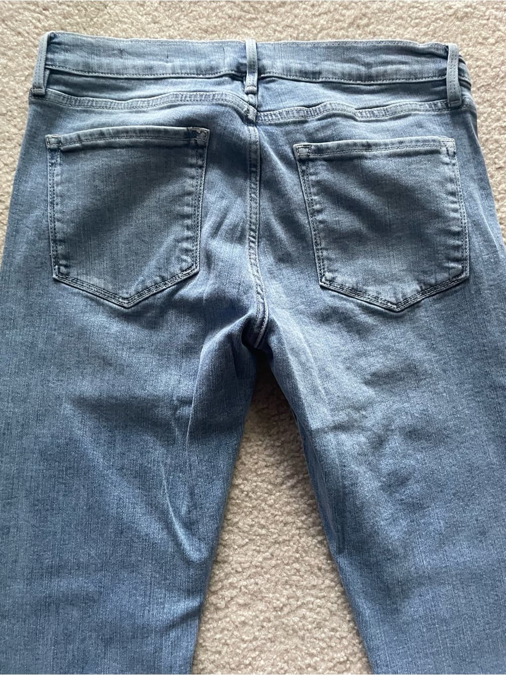 Frame Le Garcon Denim Women's Skinny Jeans in Medium Light Blue Size 27 - Thumbnail 8