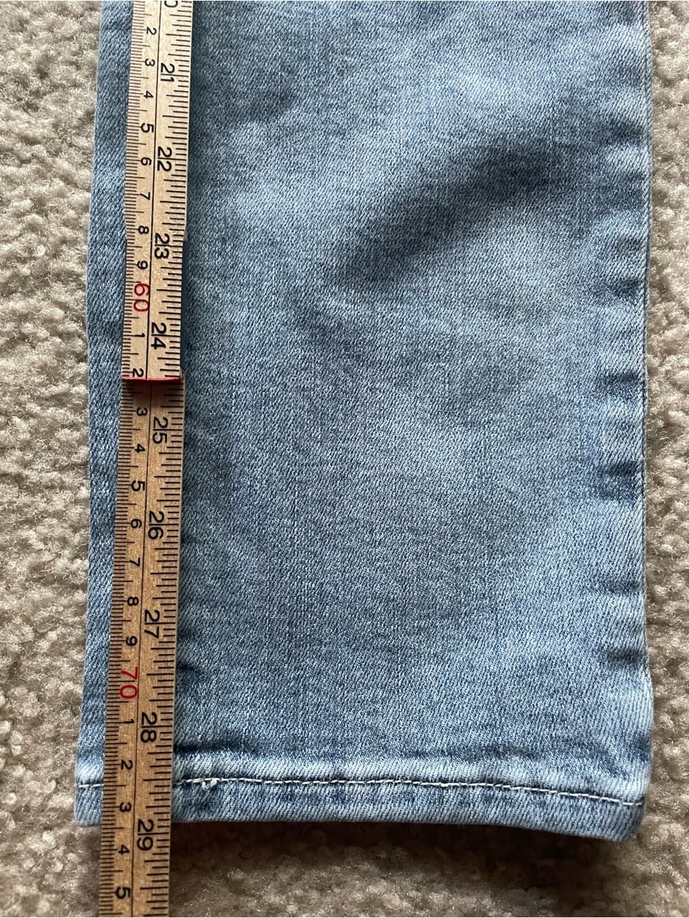 Frame Le Garcon Denim Women's Skinny Jeans in Medium Light Blue Size 27 - Thumbnail 4