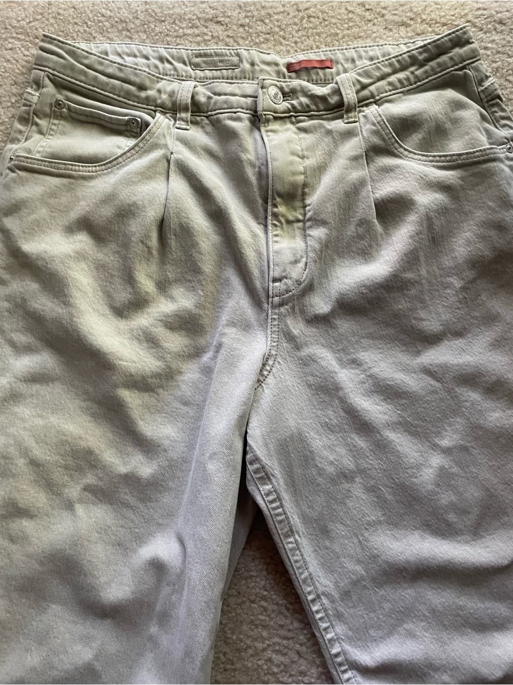 Anthropologie Pilcro Light Gray/Beige Cropped Jeans Women’s 32 - Thumbnail 9