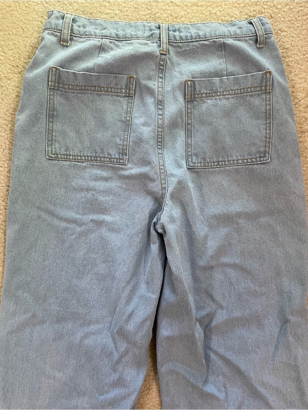 American Apparel The Crop Wide Leg Jean Light Blue Women’s Size 30 - Thumbnail 7