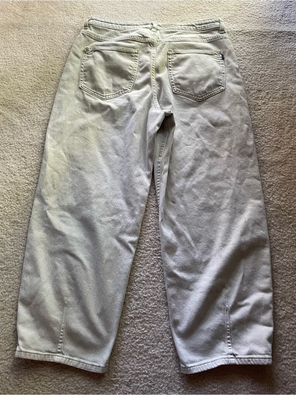 Anthropologie Pilcro Light Gray/Beige Cropped Jeans Women’s 32 - Thumbnail 8
