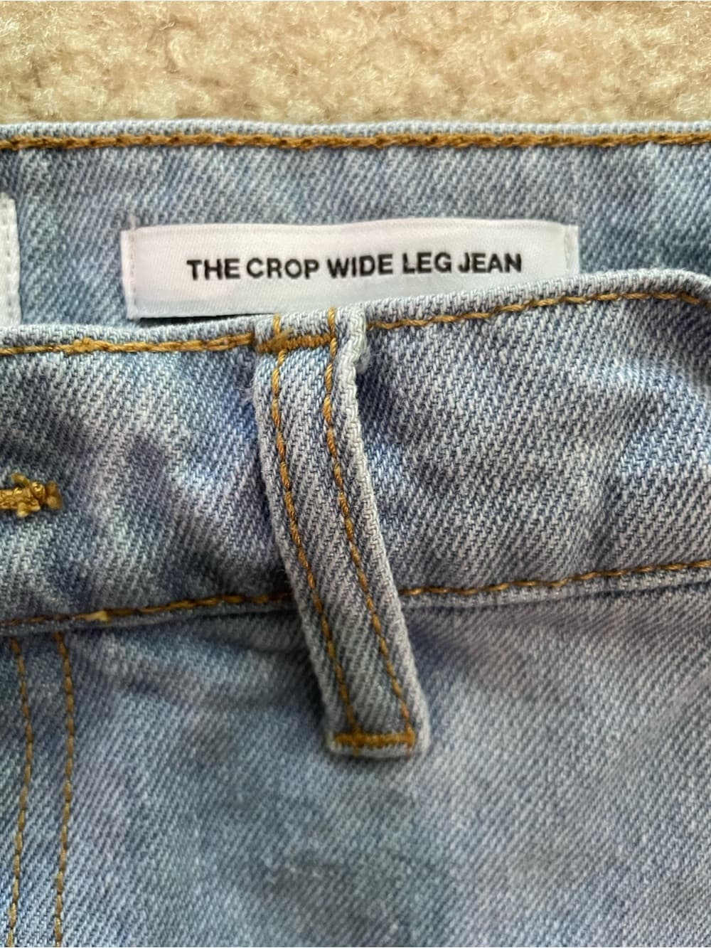 American Apparel The Crop Wide Leg Jean Light Blue Women’s Size 30 - Thumbnail 2