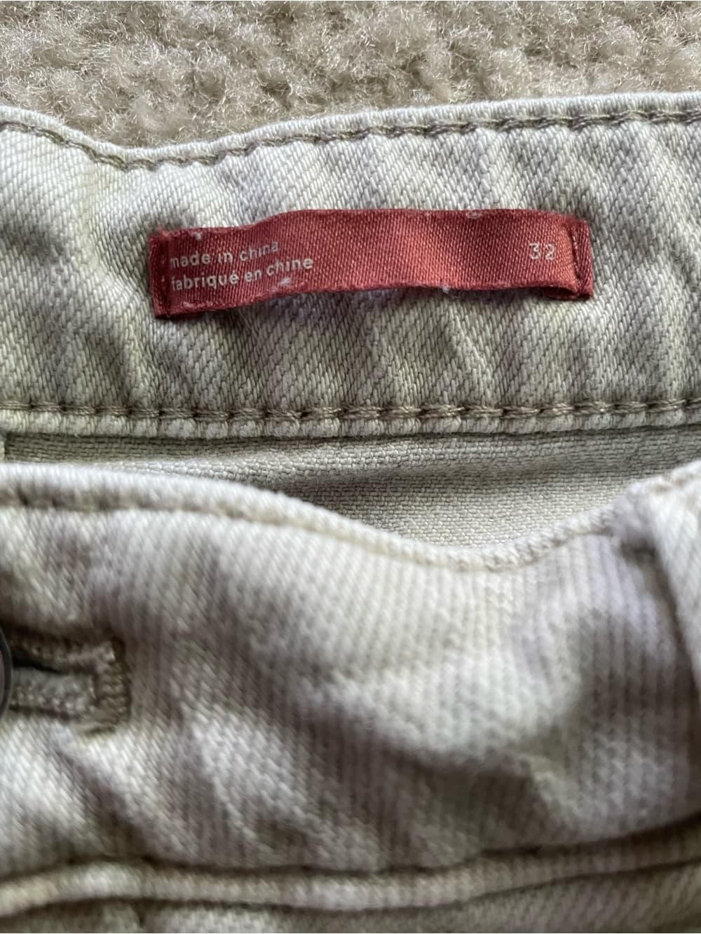 Anthropologie Pilcro Light Gray/Beige Cropped Jeans Women’s 32 - Thumbnail 2