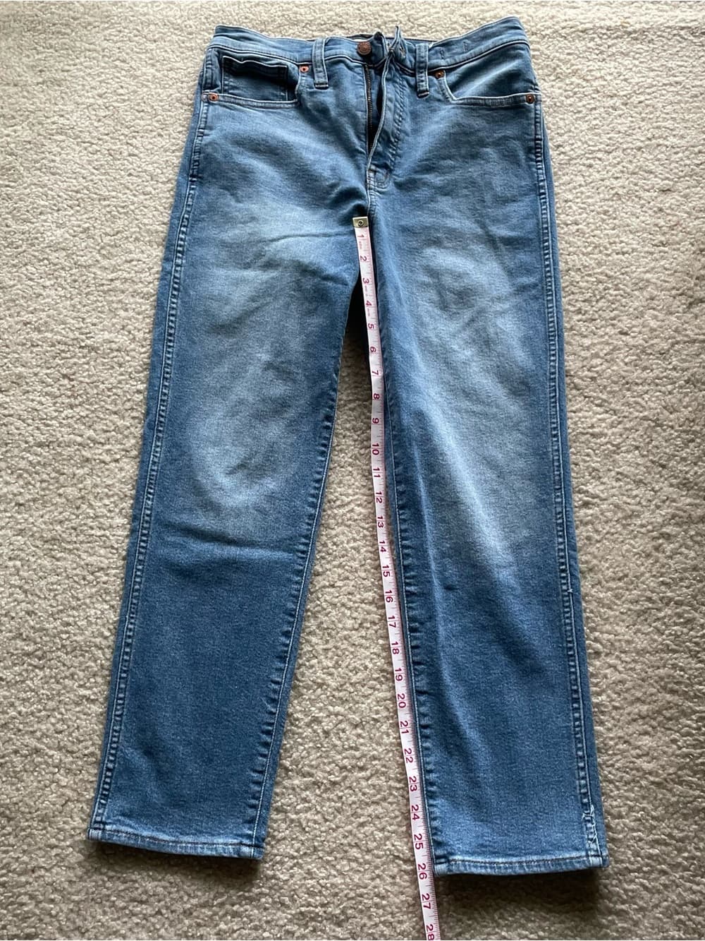 Madewell Stovepipe Women’s Light Blue Straight Leg Jeans Size 28 - Thumbnail 2