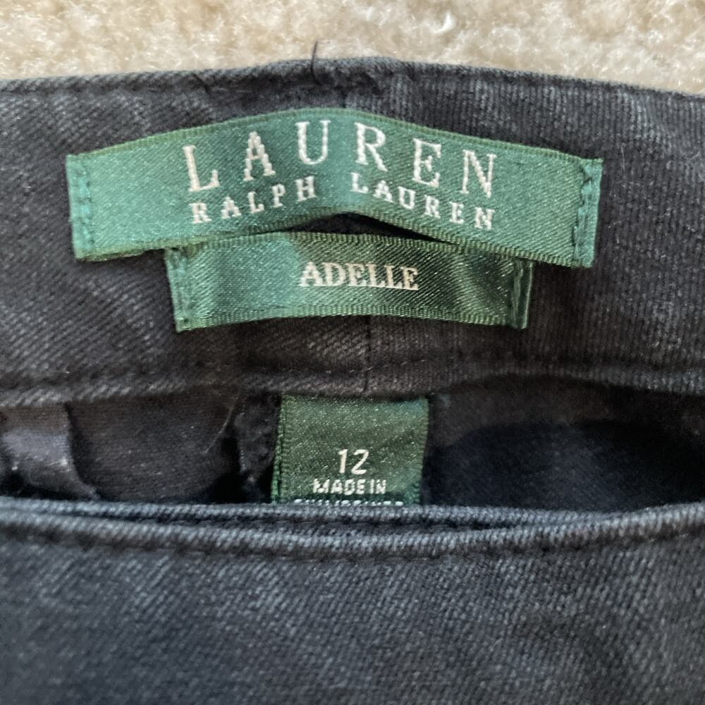 Lauren Ralph Lauren Adelle Bootcut Black Dress Pants Womens Size 12