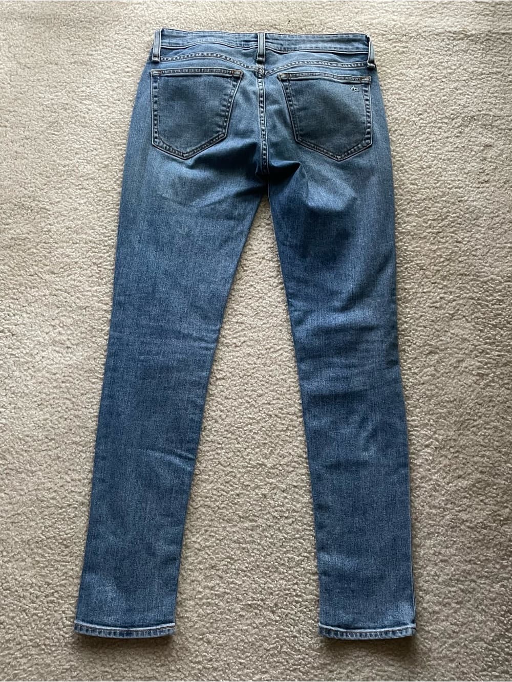 Rag & Bone Dre Low Rise Slim Boyfriend Jeans Women’s Size 24 Light Blue Wash - Thumbnail 9