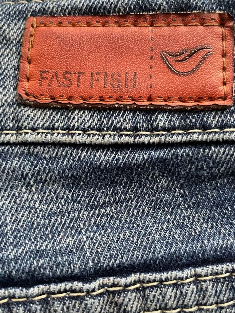 Madewell Fast Fish Distressed Women's Skinny Jeans in Dark Blue Denim Size 28 - Thumbnail 7