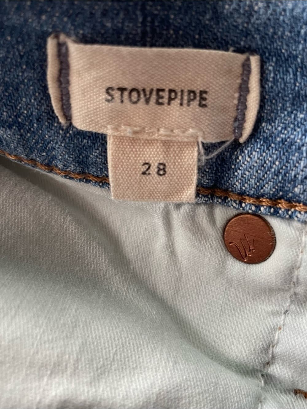 Madewell Stovepipe Women’s Light Blue Straight Leg Jeans Size 28 - Thumbnail 5
