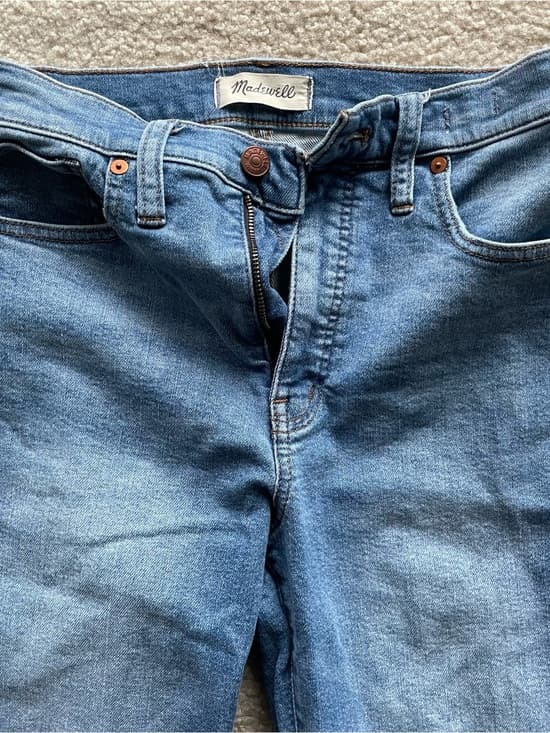 Madewell Stovepipe Women’s Light Blue Straight Leg Jeans Size 28 - Thumbnail 9