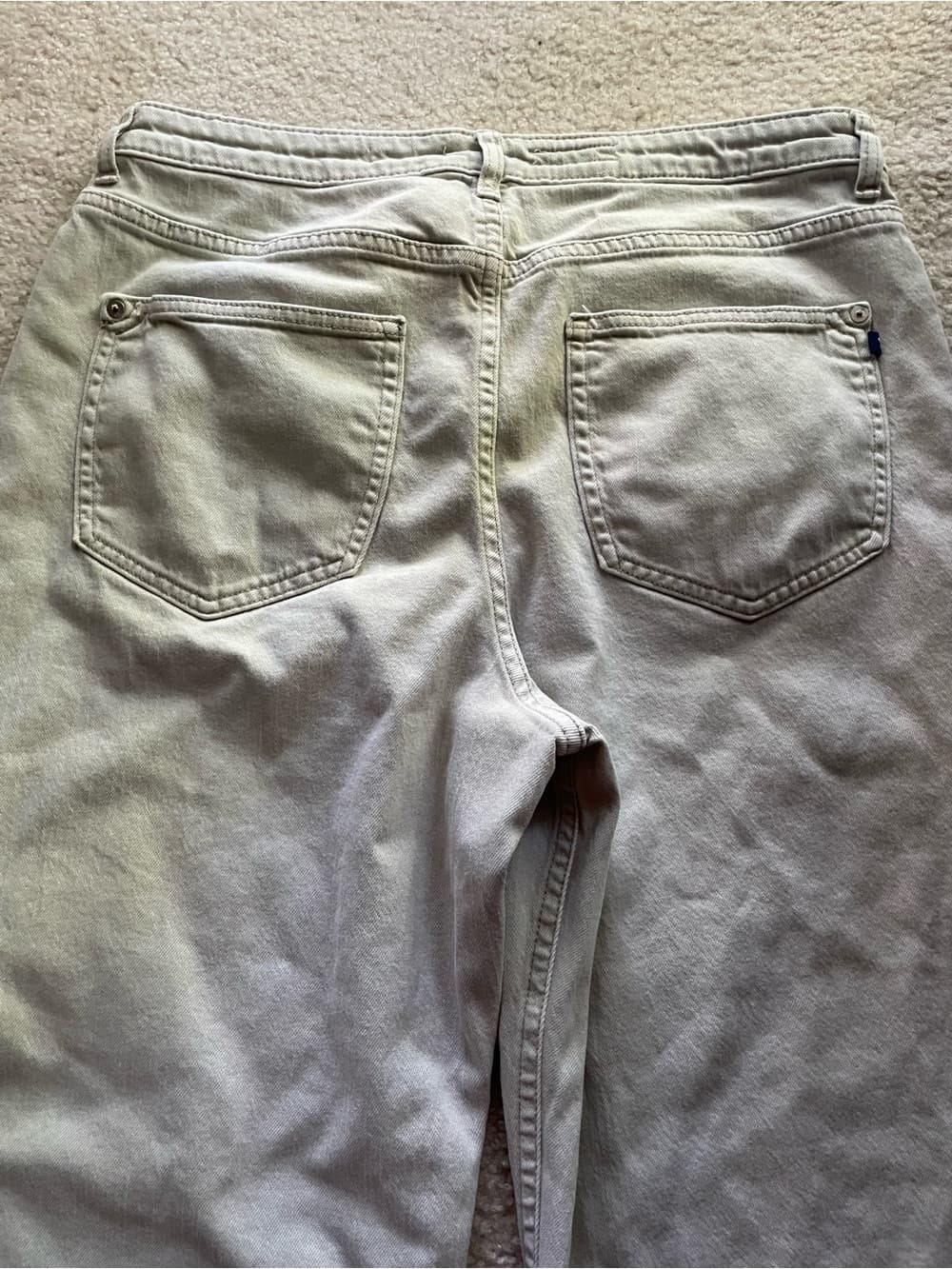 Anthropologie Pilcro Light Gray/Beige Cropped Jeans Women’s 32 - Thumbnail 7