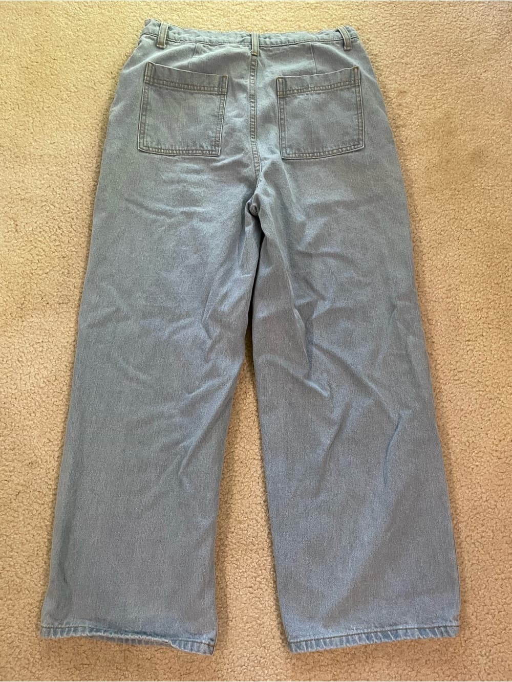American Apparel The Crop Wide Leg Jean Light Blue Women’s Size 30 - Thumbnail 8