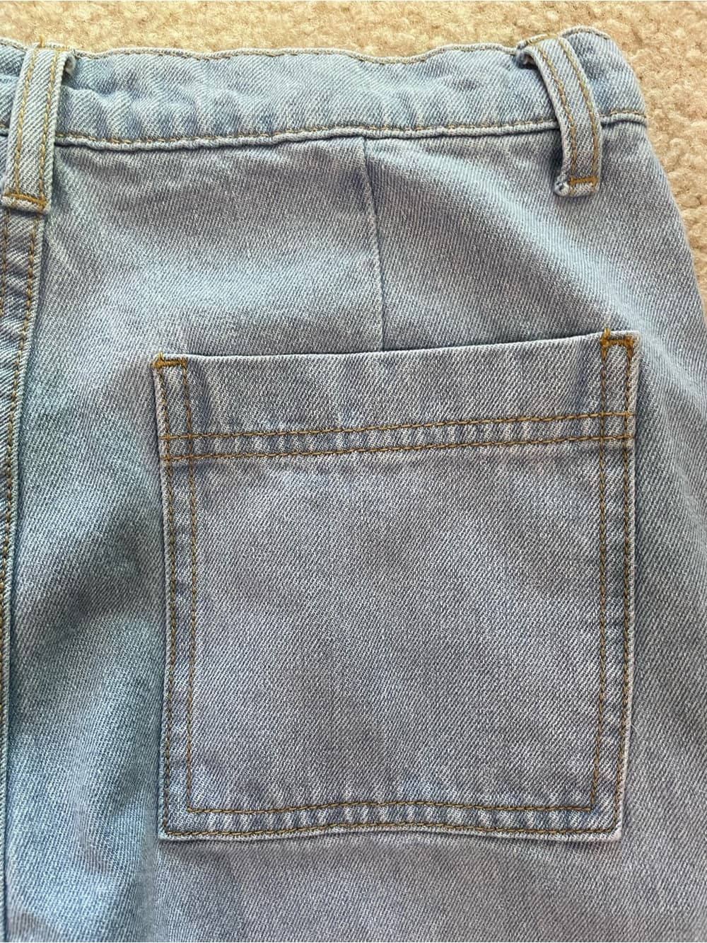 American Apparel The Crop Wide Leg Jean Light Blue Women’s Size 30 - Thumbnail 6