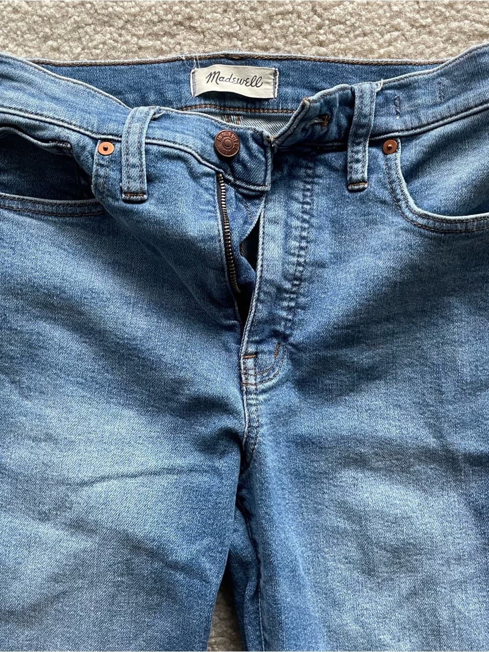Madewell Stovepipe Women’s Light Blue Straight Leg Jeans Size 28 - Thumbnail 8