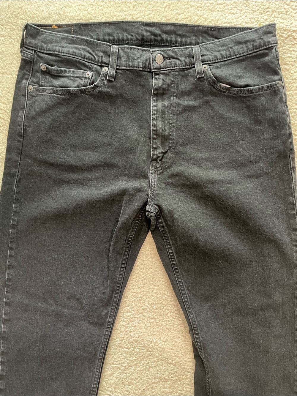 Levi's 505 Men's Relaxed Straight Black Jeans 38x30 Preowned - Thumbnail 8