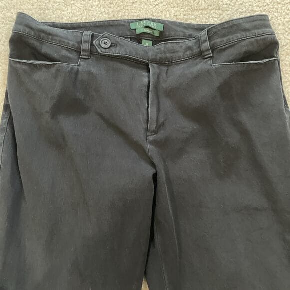 Lauren Ralph Lauren Adelle Bootcut Black Dress Pants Womens Size 12 - Thumbnail 10