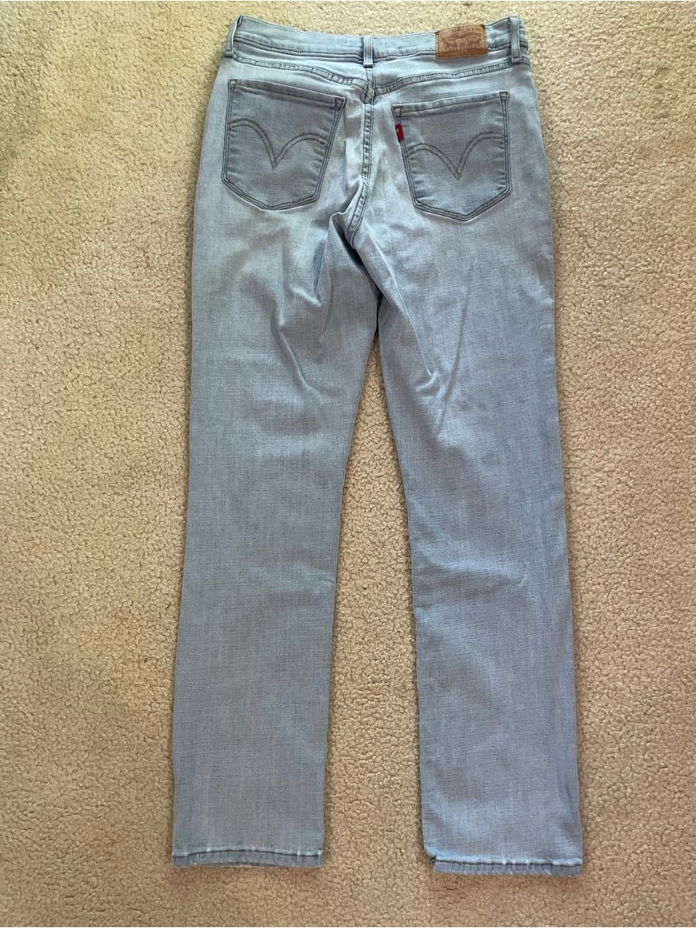 Levi's Classic Straight Women's Light Blue Jeans Size 8 - Thumbnail 8