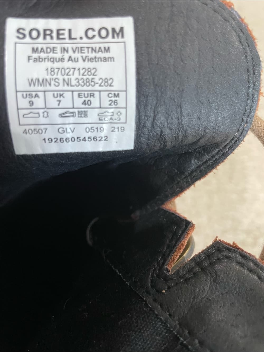 Sorel Women's Brown Leather Combat Boots - Very Good Condition Size 9 - Thumbnail 5