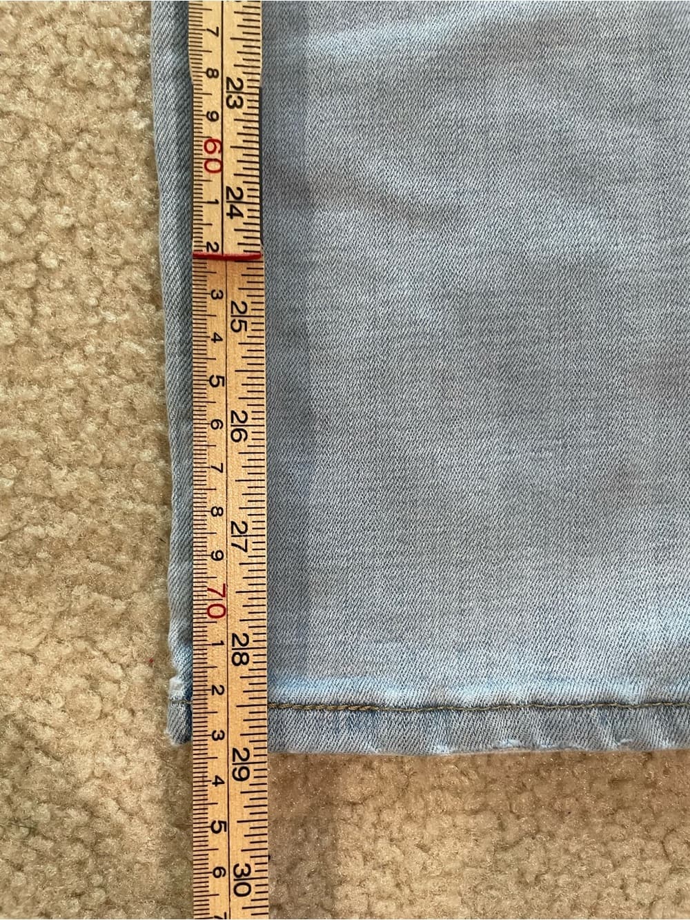 Levi's Classic Straight Women's Light Blue Jeans Size 8 - Thumbnail 3