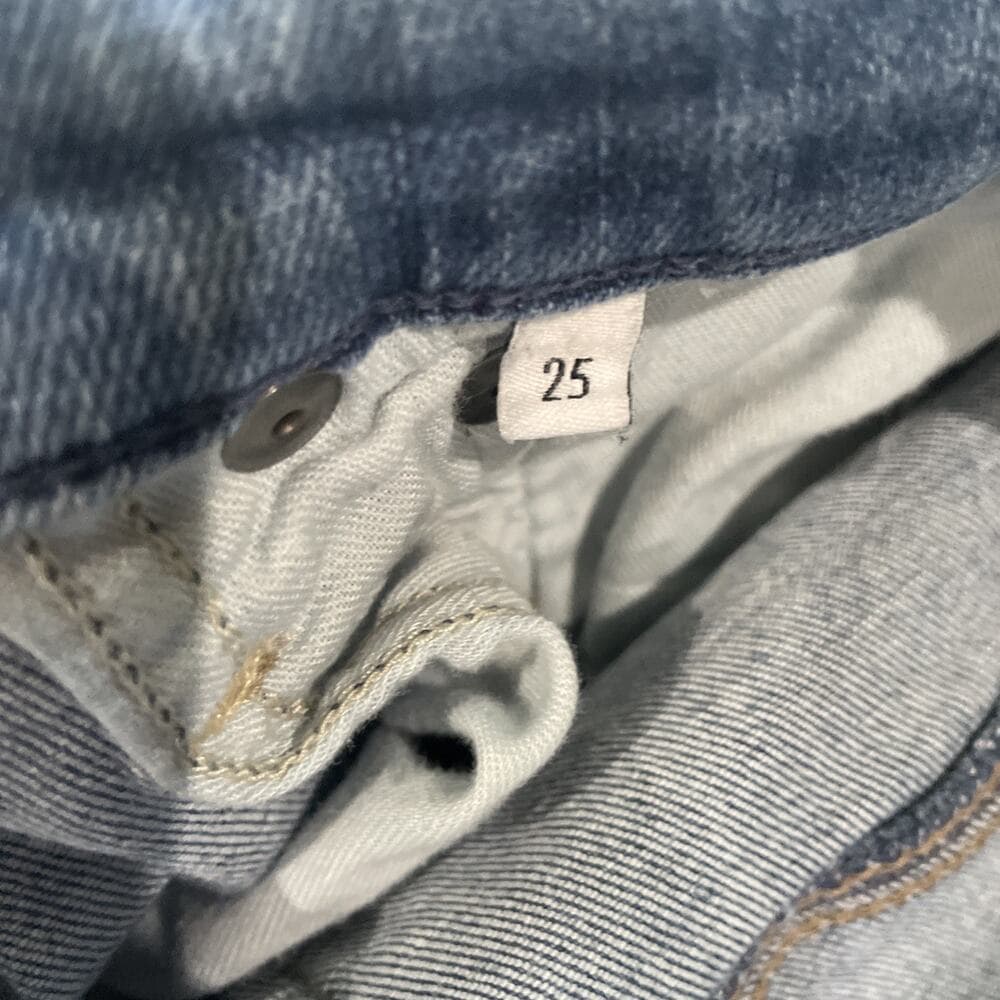 Edwin Bree Crop Slim Straight Womens Blue Jeans Size 25 Preowned - Thumbnail 8