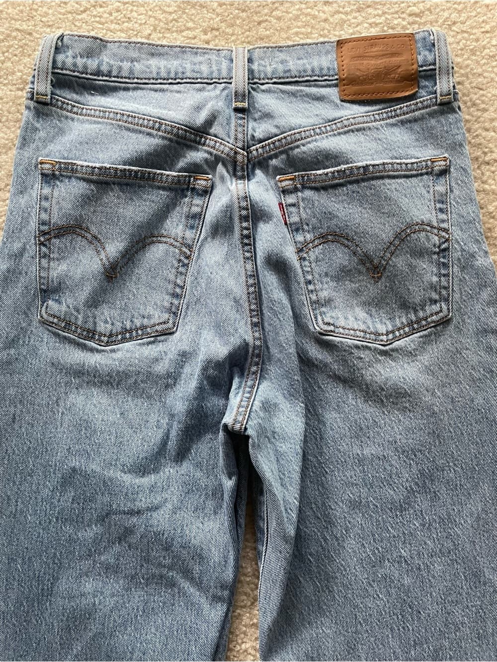 Levi's Ribcage Straight Ankle Light Wash Women's Jeans Size 28 - Thumbnail 9