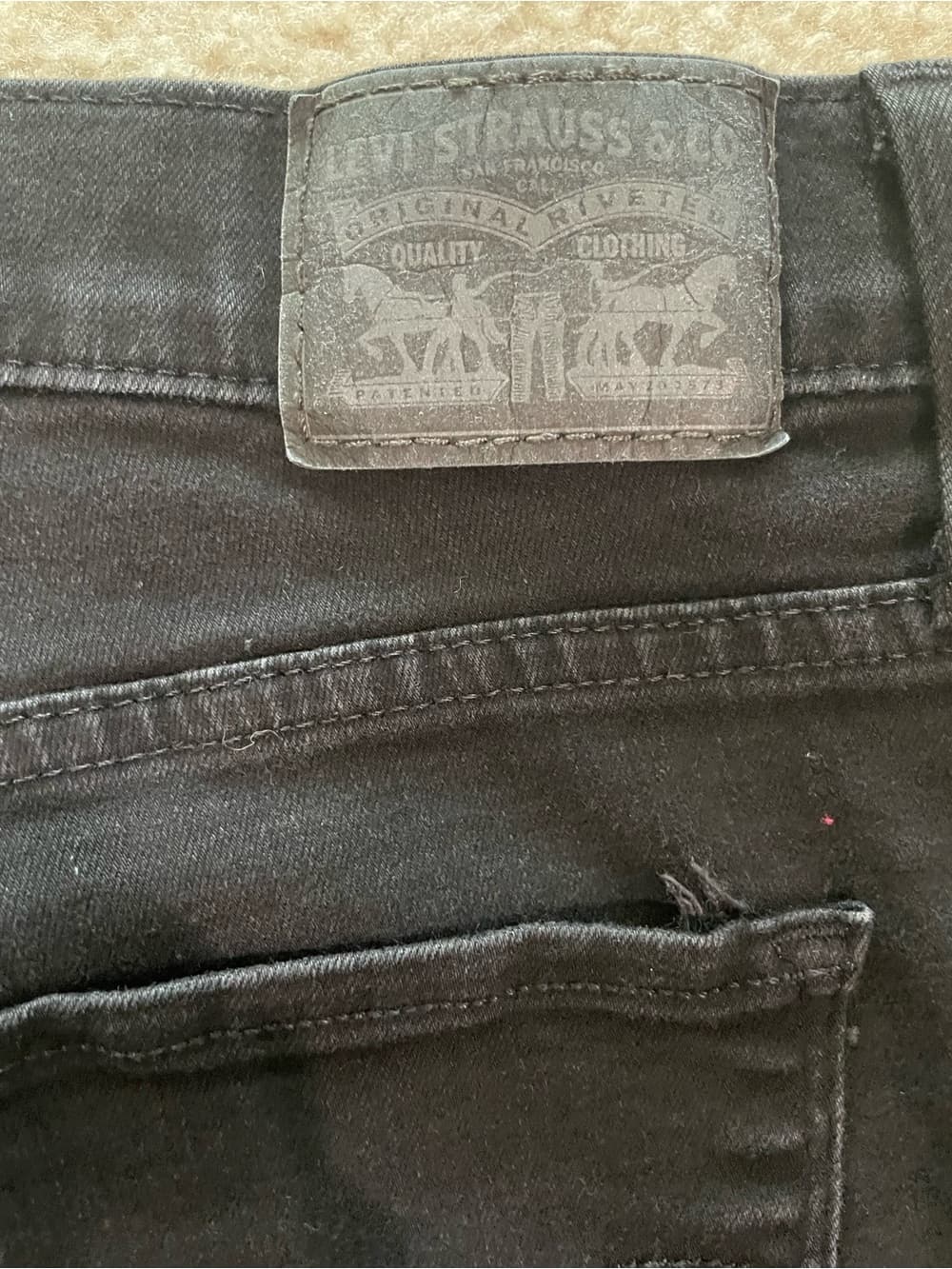 Levi's 315 Shaping Bootcut Women's Black Jeans Size 29 - Thumbnail 6