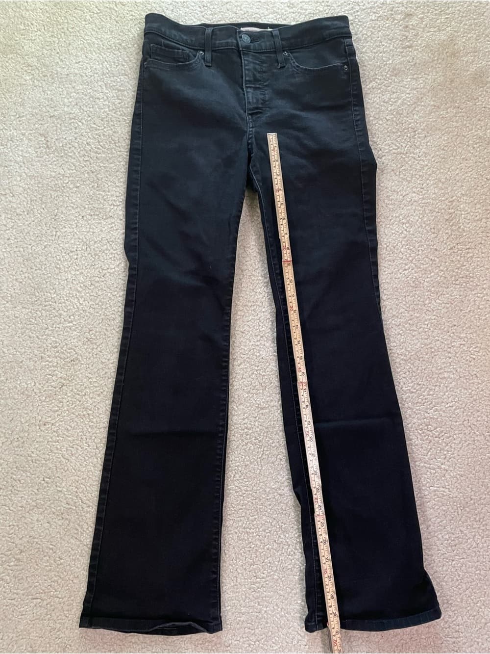 Levi's 315 Shaping Bootcut Women's Black Jeans Size 29 - Thumbnail 2