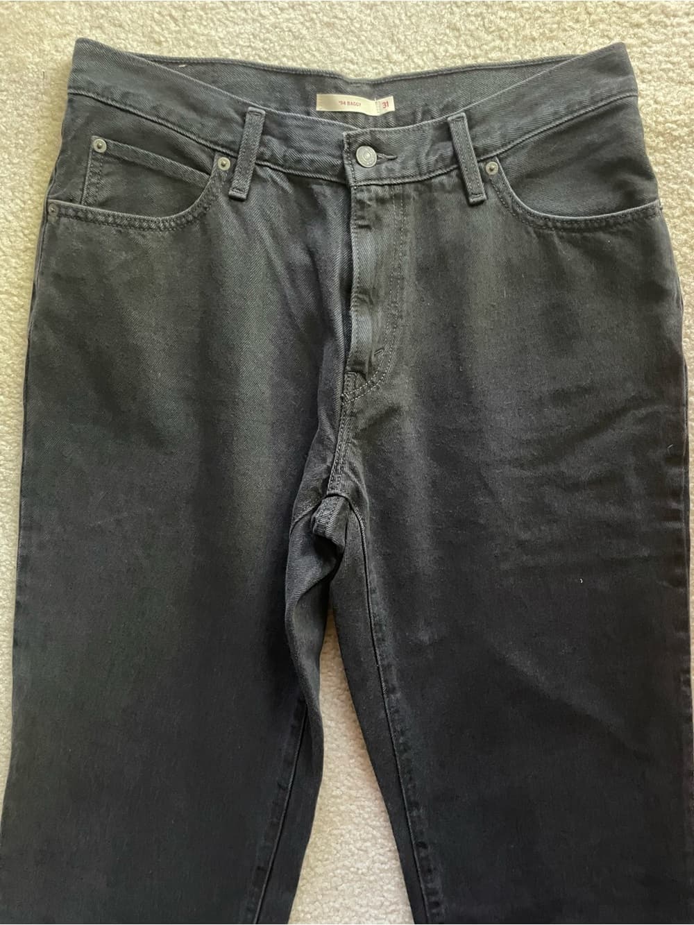 Levi's Women's Black ‘94 Baggy Straight Leg Jeans - Women’s Size 31 - Thumbnail 14