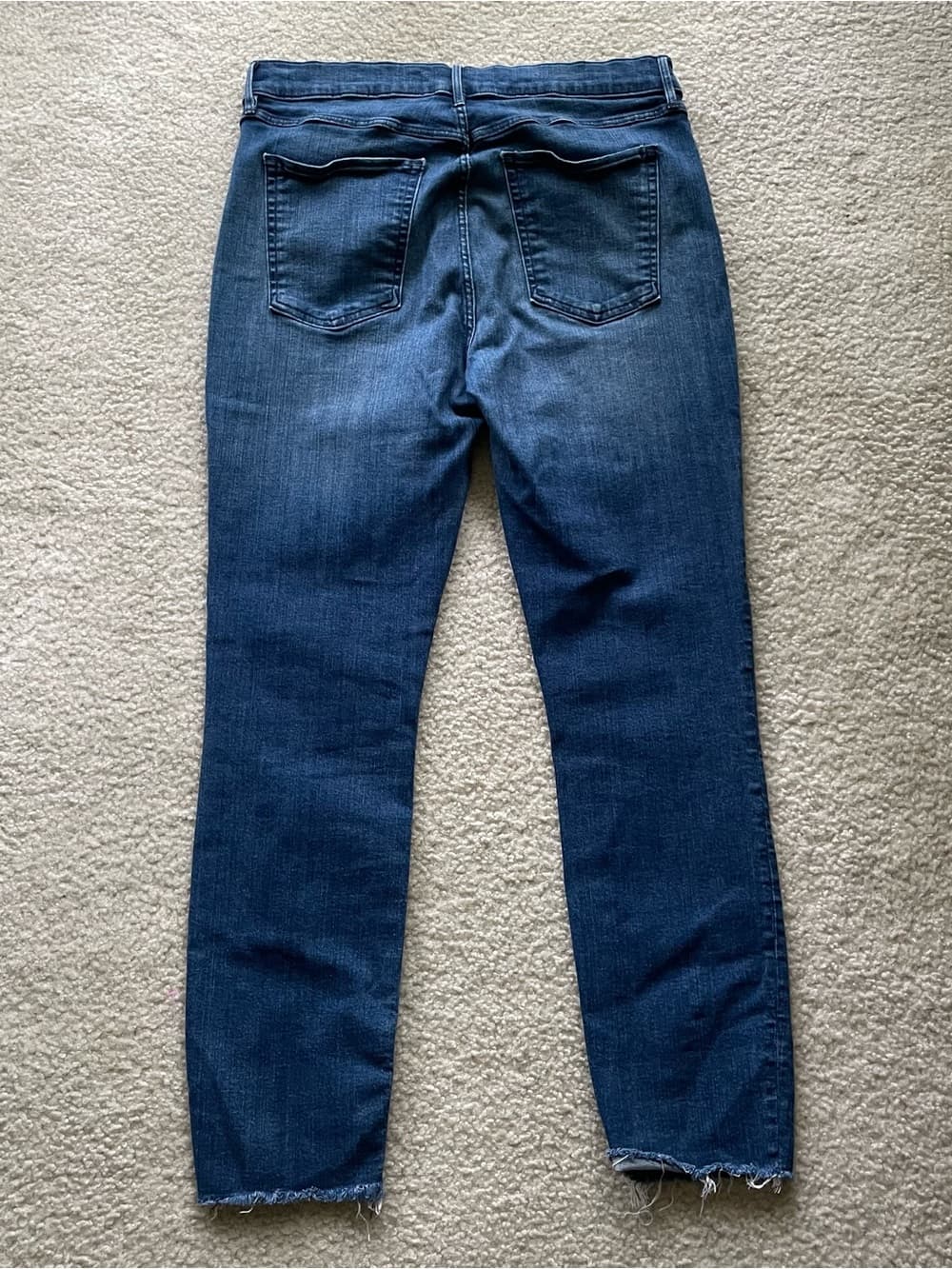 3x1 Women's Raw Hem Blue Slim Straight Jeans Size 30 Preowned - Thumbnail 6