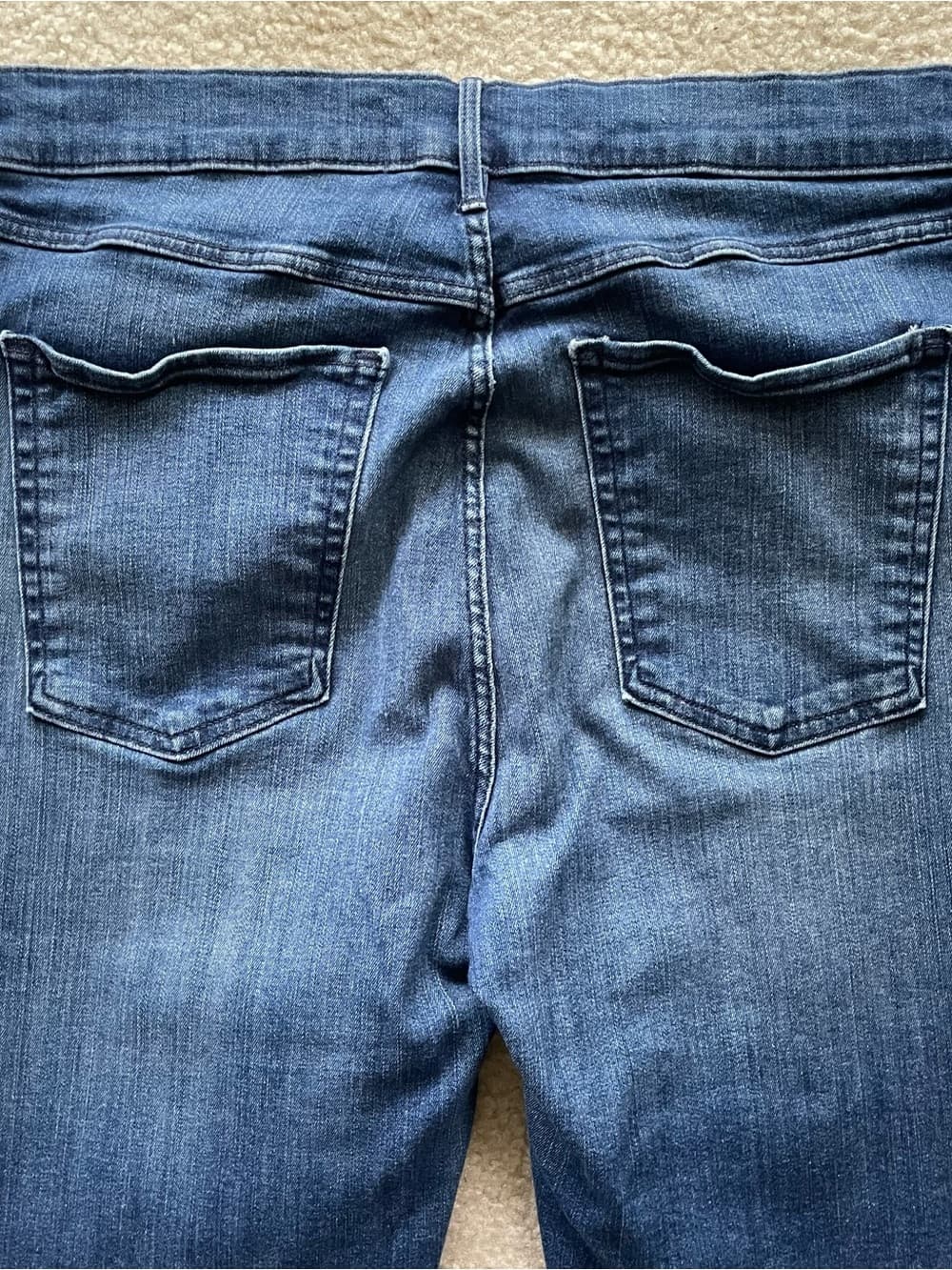 3x1 Women's Raw Hem Blue Slim Straight Jeans Size 30 Preowned - Thumbnail 7