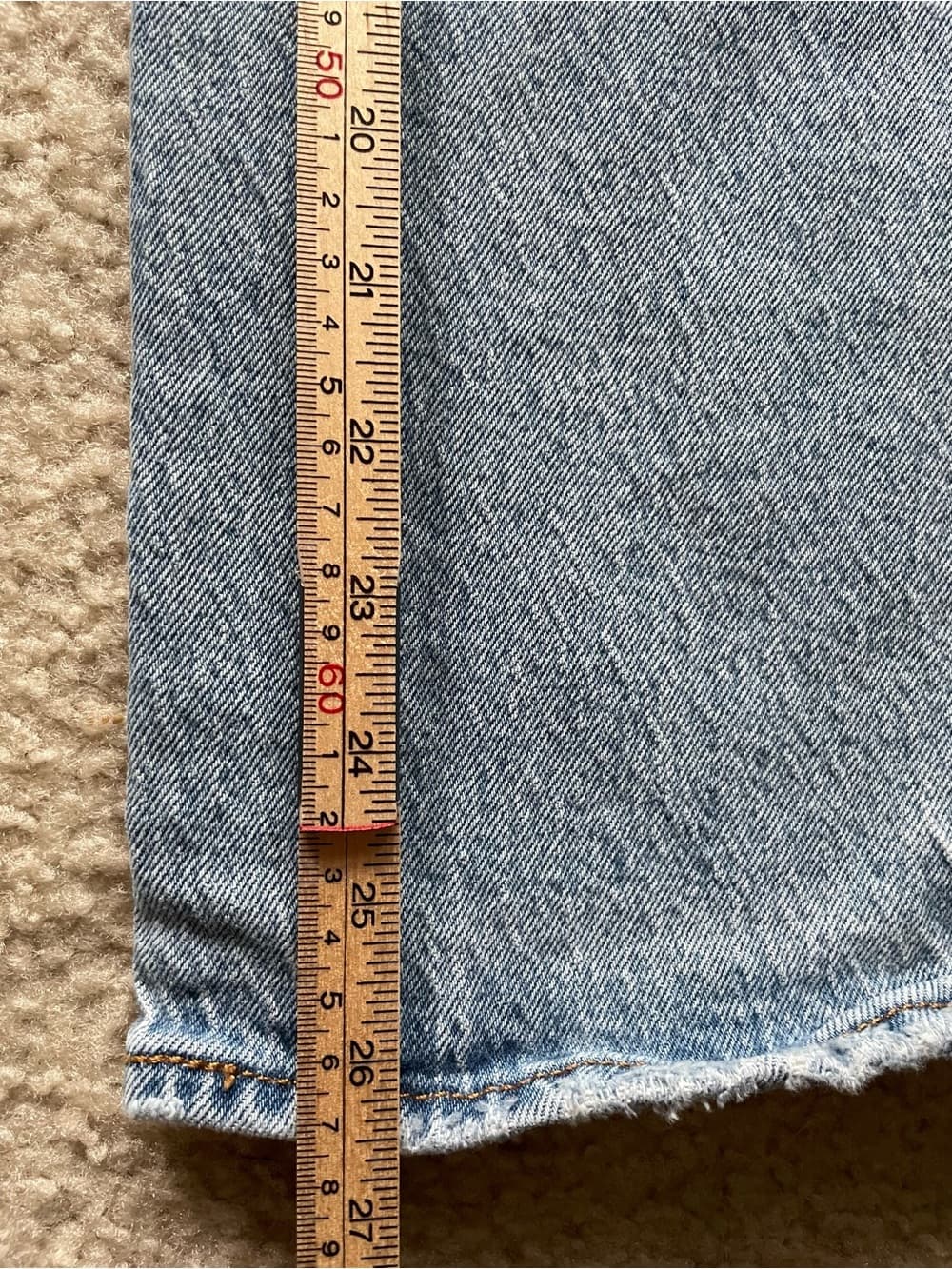 Levi's Ribcage Straight Ankle Light Wash Women's Jeans Size 28 - Thumbnail 6