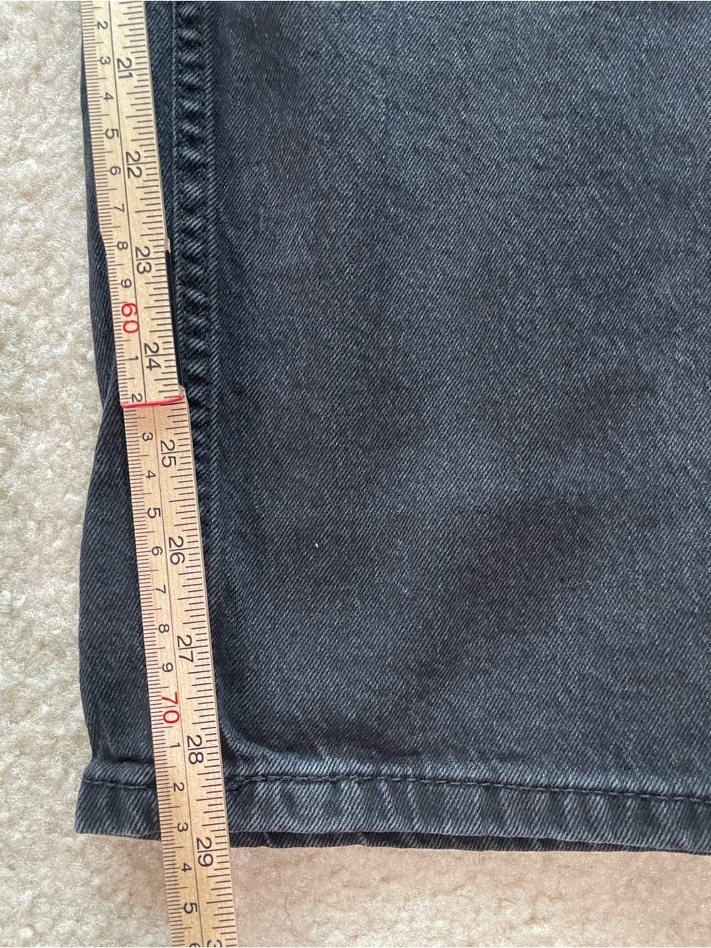 Levi's 505 Men's Relaxed Straight Black Jeans 38x30 Preowned - Thumbnail 3