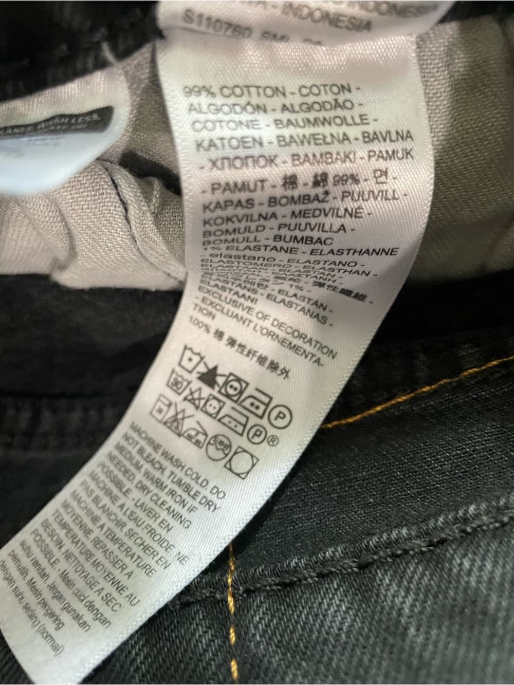 Levi's 505 Men's Relaxed Straight Black Jeans 38x30 Preowned - Thumbnail 5