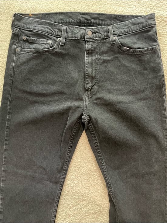 Levi's 505 Men's Relaxed Straight Black Jeans 38x30 Preowned - Thumbnail 9