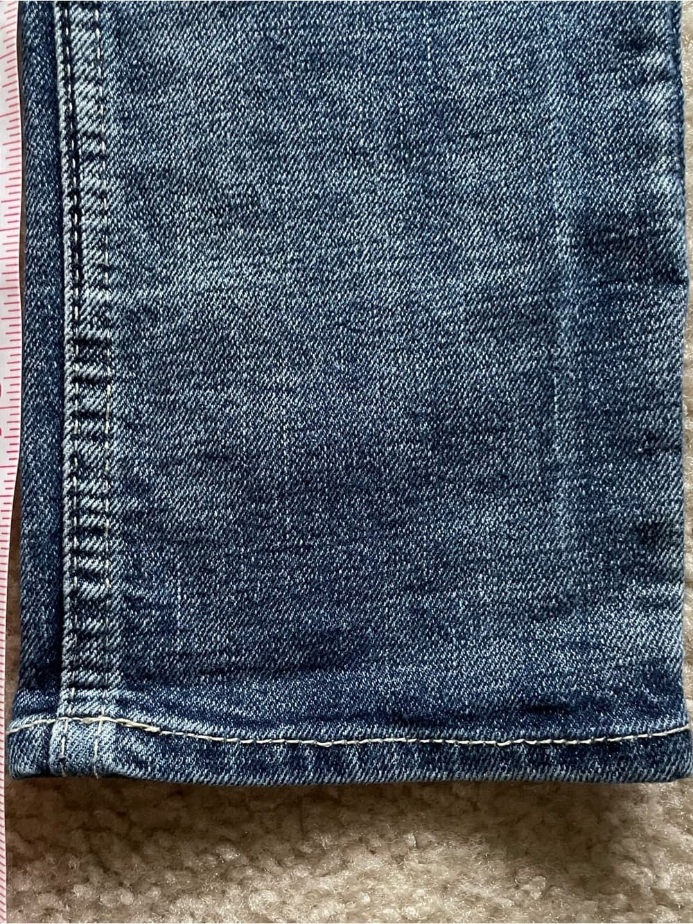 Madewell Fast Fish Distressed Women's Skinny Jeans in Dark Blue Denim Size 28 - Thumbnail 3