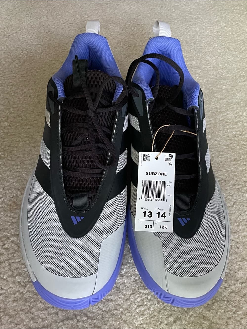 Adidas Subzone Basketball Sneakers Black, Gray, Cobalt Blue Men’s Size 13 NWT - Thumbnail 8