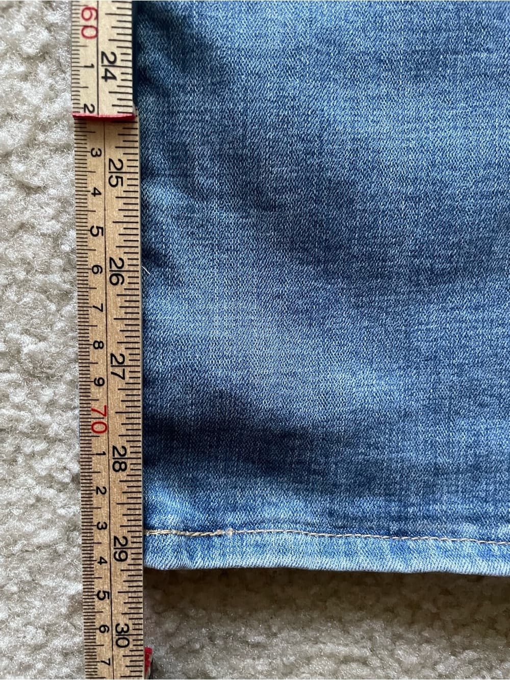 Levi's Classic Boot Women's Light Blue Jeans Size 12 - Thumbnail 3