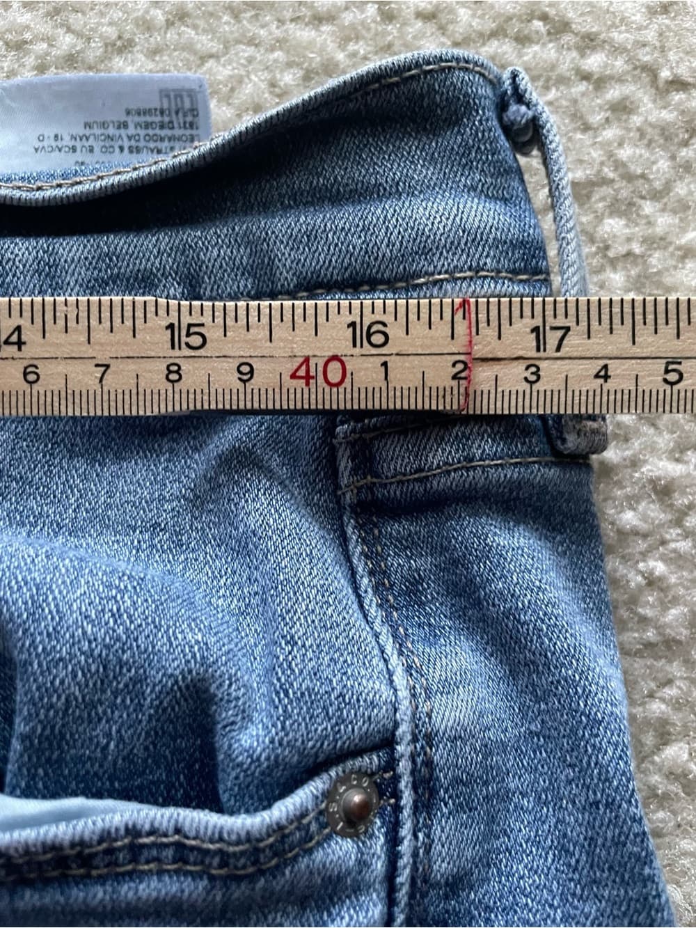 Levi's 505 Women's Straight Leg Jeans in Medium Blue Denim Size 14 - Thumbnail 5