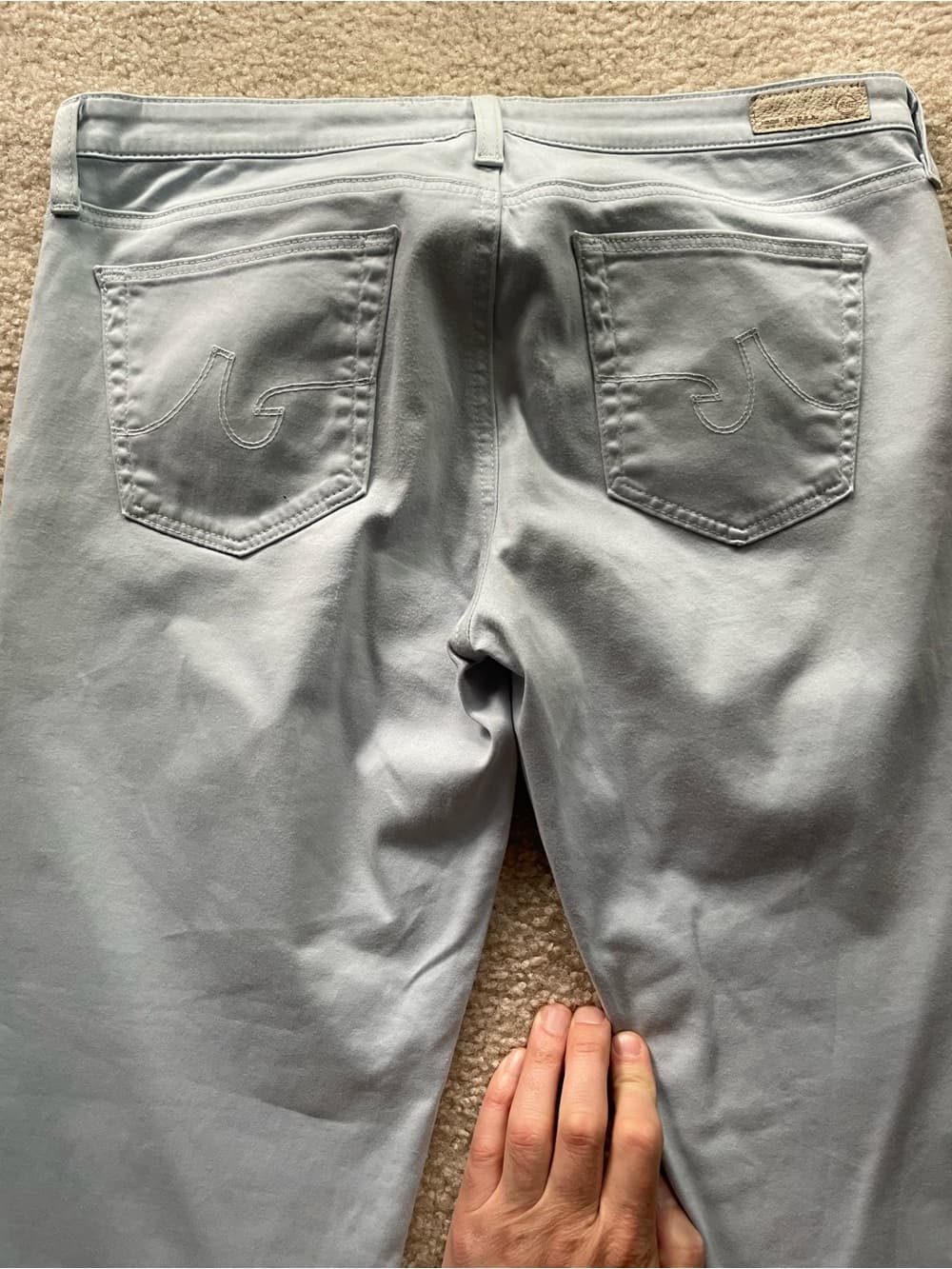 AG Adriano Goldschmied Stilt Crop Cigarette Jean Light Blue Women’s Size 31 - Thumbnail 7