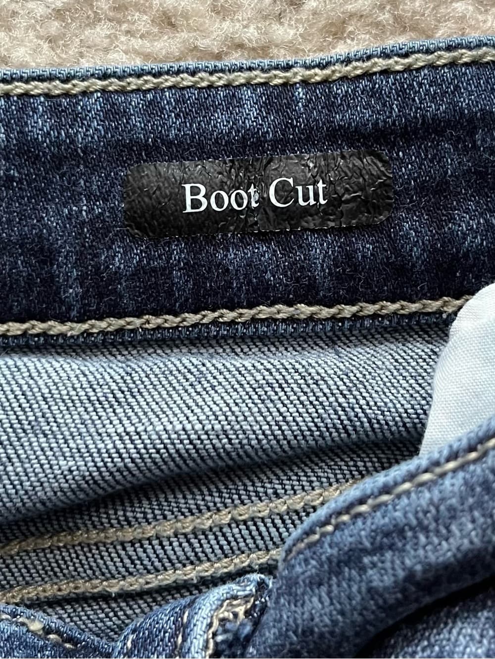 Judy Blue Medium-Dark Blue Distressed Boot Cut Jeans Women’s Size 7/28 - Thumbnail 5