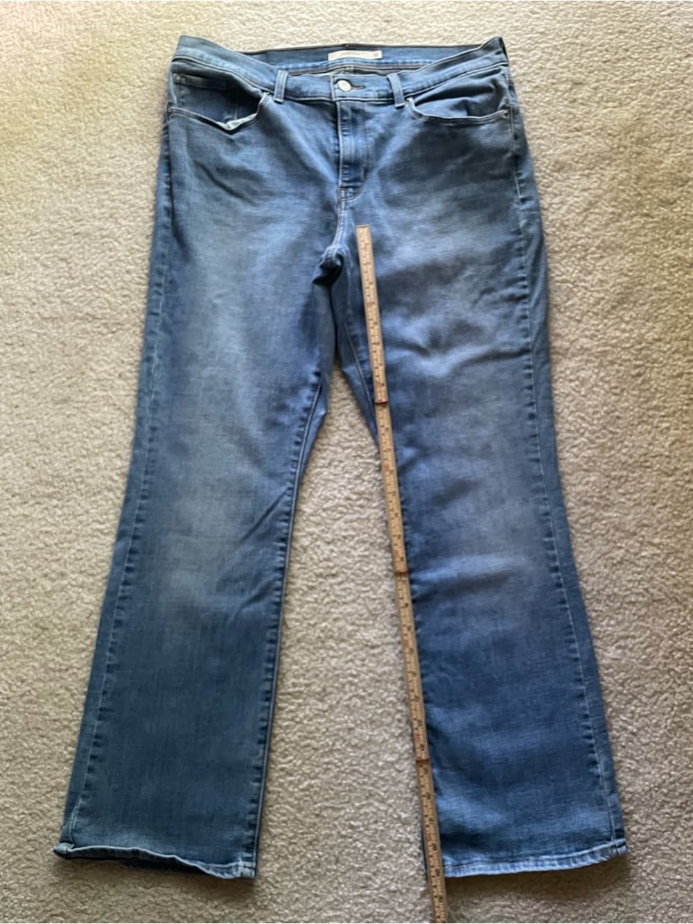 Levi's Classic Boot Women's Light Blue Jeans Size 12 - Thumbnail 2