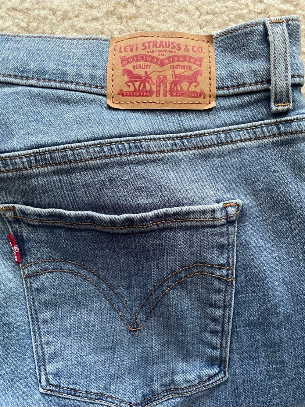 Levi's Classic Boot Women's Light Blue Jeans Size 12 - Thumbnail 6