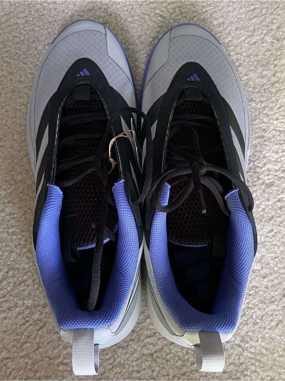 Adidas Subzone Basketball Sneakers Black, Gray, Cobalt Blue Men’s Size 13 NWT