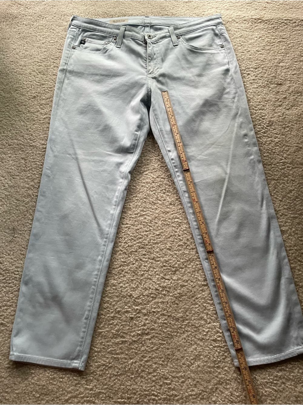 AG Adriano Goldschmied Stilt Crop Cigarette Jean Light Blue Women’s Size 31 - Thumbnail 4