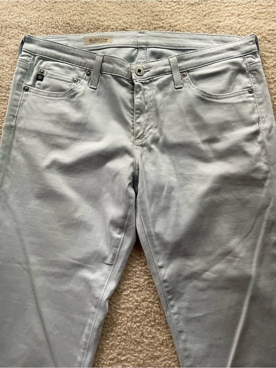 AG Adriano Goldschmied Stilt Crop Cigarette Jean Light Blue Women’s Size 31 - Thumbnail 10