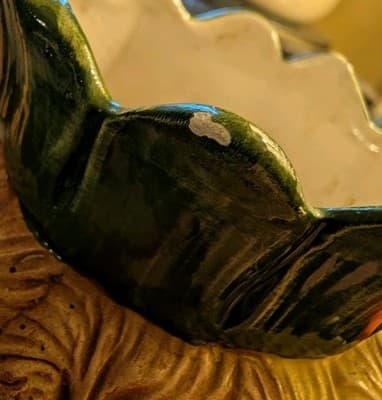 Vintage Bassano Italy Ceramic Pineapple Pitcher Jug Hand Painted Majolica Style - Thumbnail 3