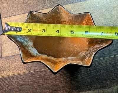 Vintage 1930s Czech Art Deco Pottery Planter Orange Black Alienware Mold 11004 - Thumbnail 7