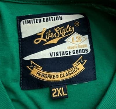 Jamaica Beach Patrol Paradise Island Green Graphic T-Shirt Men's Size 2XL - Thumbnail 2