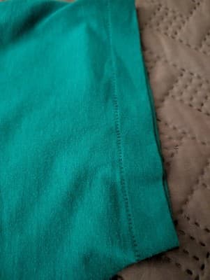 Vintage 80s Fruit of the Loom Golden Blend Blank Green Pocket T-Shirt XL USA - Thumbnail 4