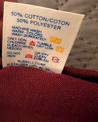 Vintage Late 80s / Early 90s Jerzees Maroon Blank T-Shirt Made in USA - Size XL - Thumbnail 4