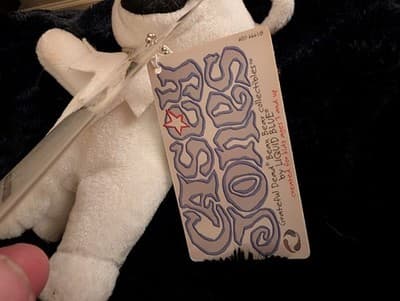 Grateful Dead Bean Bear CASEY JONES Limited Edition 01767/25000 Liquid Blue 1999 - Thumbnail 2